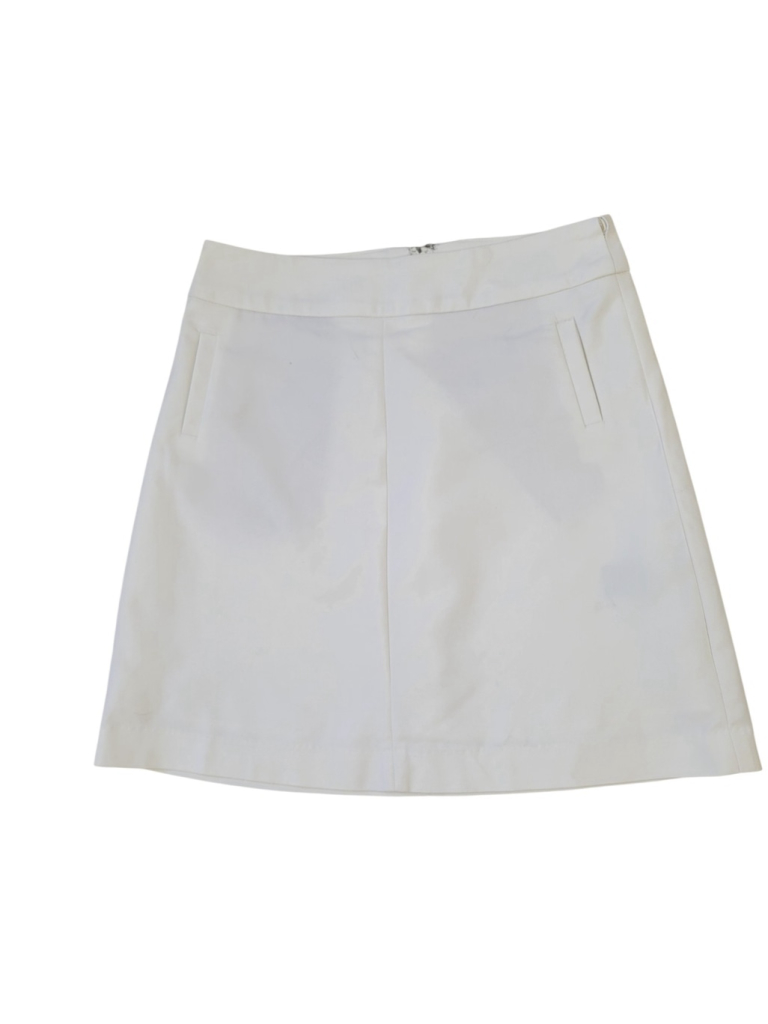 Rw&Co Women's Beige A-Line Mini Skirt Size S/P Waist 28 Length 19 Lined — image 4 of 8